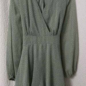 Green Polka Dot Dress